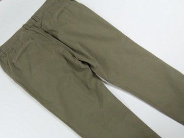 M&S__SPODNIE CHINOS KHAKI BAWEŁNA PAS 91__36/29