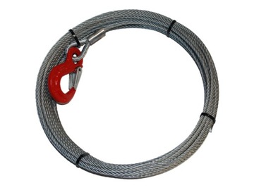 Lina stalowa z hakiem HS - 4mm x 2,5m 1.16t