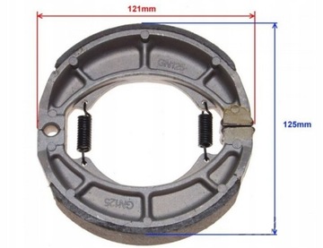 ТОРМОЗНЫЕ КОЛОДКИ SUZUKI RG 80 GAMMA ЗАДНИЙ ТОРМОЗ