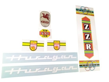 ROMET ZZR HURAGAN lata 60 rozm 530 naklejka
