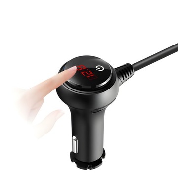 MOCNY ROZDZIELACZ GNIAZDA ZAPALNICZKI SAMOCHODOWEJ 12-24V 4xUSB QC PD 120W