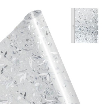 СТАТИЧЕСКИЕ ДЕКОРАТИВНЫЕ ЦВЕТЫ ДЛЯ ОКОН ИЗ ФОЛЬГИ ДЛЯ ОКОН DIY РУЛОН 90X200CM