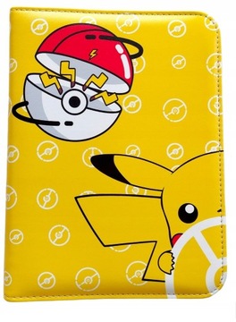 Большая папка для альбома на 400 карточек Пикачу + бесплатный подарок-брелок с покемонами