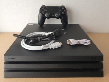 САМАЯ МОЩНАЯ КОНСОЛЬ PS4 PLAYSTATION 4 PRO 1000GB 1TB 4K + PAD - КОМПЛЕКТАЦИЯ