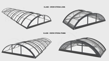 KLASIK БАССЕЙН КРЫША 10,60x3,45x1,25 м ПРЕМИУМ