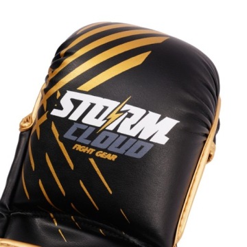 Перчатки ММА StormCloud детские Lynx Black/Gold Junior S