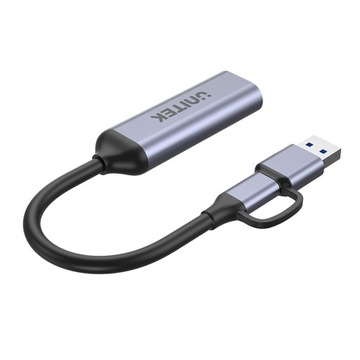 ГРАББЕР ВИДЕОКОРТЕР UNITEK USB-C/A 4K HDMI 1.4b V1167A