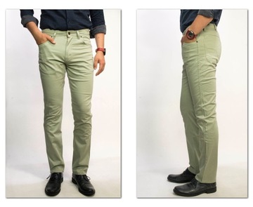 Wrangler Texas Slim Grass spodnie męskie W30 L30