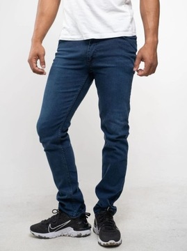 SPODNIE MĘSKIE JEANSOWE DENIM PL Croll Classic Slim 5054 Niebieskie 31