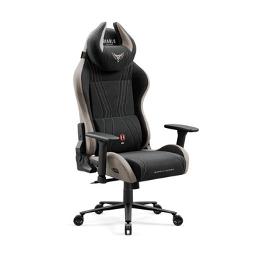 Fotel gamingowy Diablo Chairs X-Horn 2.0 tkanina czarno-szary