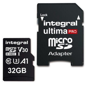 KARTA PAMIĘCI INTEGRAL MicroSD 32GB V30 U3 100MB/s