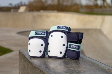 REKD Heavy Duty Triple Pad Set M Protectors, мятно-синий
