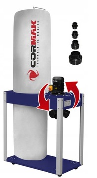 POCHŁANIACZ WIÓRÓW ODCIĄG TROCIN CORMAK 3200 m3/h 400V 1500W