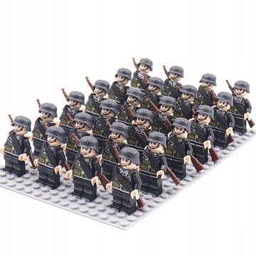 24szt. niemiecka armia Wojsko Żołnierze WW2 LEGO-