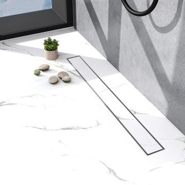 Odpływ liniowy PRYSZNICOWY 90CM 2w1 STAL SZCZOTKOWANA Ż685