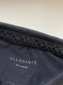 AllSaints Spitalfields All Saints CZARNE POLO/ XXL