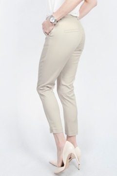 #БЕЖЕВЫЕ ЭЛЕГАНТНЫЕ БРЮКИ-СИГАРИЛЕТЫ ПУШ-АП, размер 48