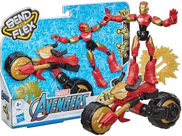 Marvel Bend And Flex Iron Man z Motocyklem F0244
