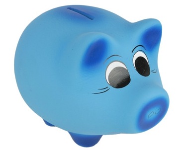 КОРОБКА-КОПИЛКА ДЕКОРАТИВНАЯ КЕРАМИКА СИНЯЯ БОЛЬШАЯ 16x23