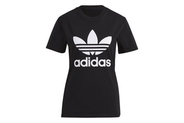 Koszulka damska aadidas Adicolor Classic Trefoil Tee Originals czarna 30