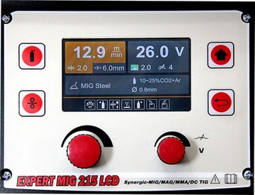 Сварочный аппарат EXPERT MIG 215 LCD MIG/MMA/TIG SYNERGIC