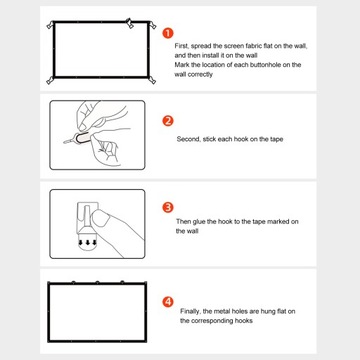 ПРОЕКЦИОННЫЙ ЭКРАН ДЛЯ 60-ДЮЙМОВОГО ПРОЕКТОРА