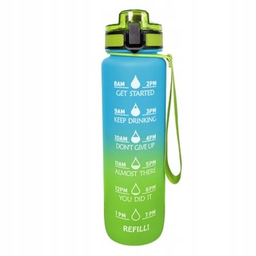 Butelka wody, 32oz 1000ML Znacznik czasu, BPA FREE