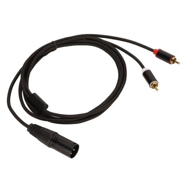 Кабель xlr «папа» на 2 разъема RCA, Hi-Fi, чистый сигнал без потерь, разъем xlr y, шнур для