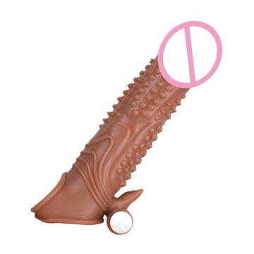 Reusable Penis Sleeve Big Penis Extender Condom Cock Extension Dick