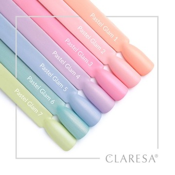 Лак гибридный с частицами, жемчужный эффект, коллекция Pastel Glam, подборка