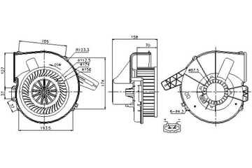 Вентилятор NISSENS 87028 6Q1820015