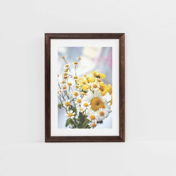 Классическая деревянная фоторамка Коричневая А5 15х21