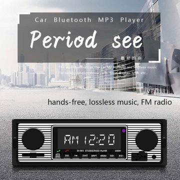 Radio samochodowe Bluetooth vintage Radio odtwarza