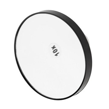 Настенное зеркало с 10-кратным увеличением, круглое зеркало с 2 присосками, черное