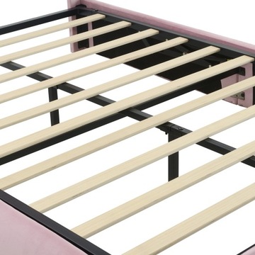 Łóżko dziecięce Królik, schowek hydrauliczny pod łóżkiem 140x200cm