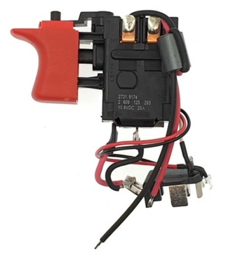 BOSCH włącznik wyłącznik GSB 120- Li || GSB 1080-2 Li ORYGINALNY 2609125293