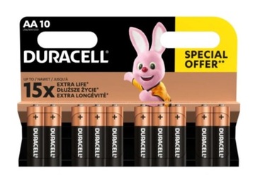 Baterie AA LR6 DURACELL / 10szt.