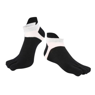 Damskie skarpetki z palcami Athletic Five Finger Ankle Black