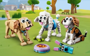 LEGO CREATOR 31137 Psy Pieski 3w1 Urocze Psiaki Pudel Labrador Husky Jamnik
