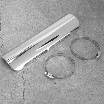 Хромированный теплозащитный экран выхлопной трубы для