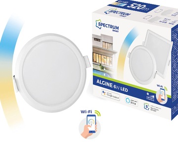 Lampa Oprawa Plafon 6W 2700-6500K WIFI SMART APP