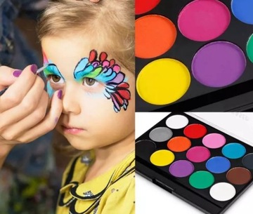 НАБОР КРАСОК ДЛЯ ЛИЦА ТЕЛО ДЛЯ ДЕТЕЙ
