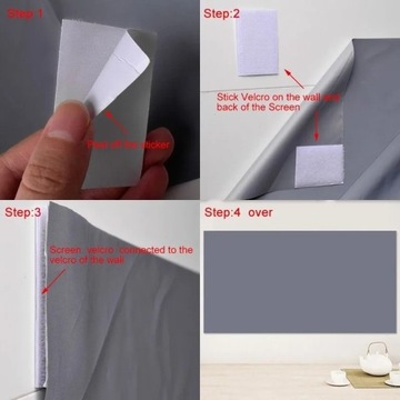 ПРОЕКЦИОННЫЙ ЭКРАН 16:9 Портативный 130 ДЮЙМОВ С ПРОТИВОСВЕТОМ — высокое качество изображения