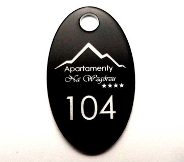 Брелоки для гостиниц ДВУХСТОРОННИЕ НОМЕРА 10 ШТ.
