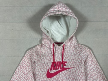 Nike Bluza Dziecięca Różowa Kaptur Logo Unikat Klasyk 8Y 9Y