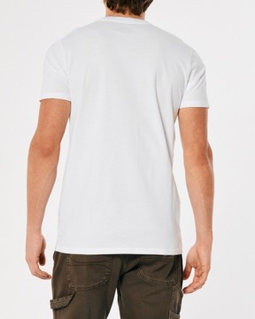 Holiister biały t-shirt używany XL