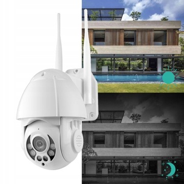 ВРАЩАЮЩАЯСЯ НАРУЖНАЯ IP-КАМЕРА WIFI ZOOM 4X FULL HD