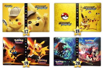 АЛЬБОМ КАРТ ПОКЕМОН Классер на 240 карточек НА ВЫБОР 20 МОДЕЛЕЙ + 20 БЕСПЛАТНЫХ КАРТ