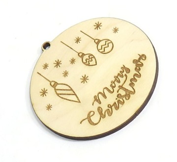 ДЕРЕВЯННЫЙ РОЖДЕСТВЕНСКИЙ ШАР КОРПОРАТИВНЫЙ ПОДАРОК ​​MC8