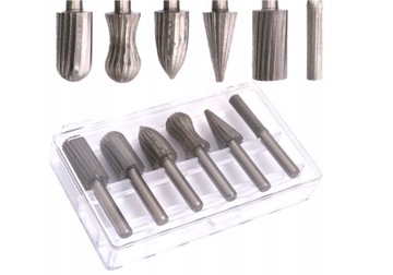 БОЛЬШОЙ НАБОР СВЕРЛИЛЬНЫХ ФРЕЗ ПО МЕТАЛЛУ, ЦИЛИНДРИЧЕСКИЕ, КОНИЧЕСКИЕ, 6 шт.